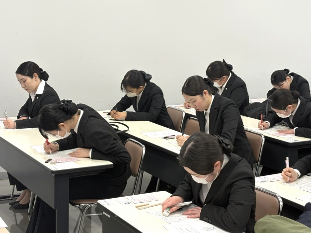 筆記試験の様子